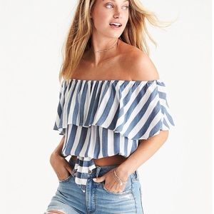 AE crop off the shoulder top